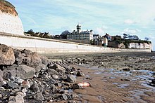 View of the Pegwell Bay Hotel from the beach A view of the Pegwell Bay hotel from the beach - geograph.org.uk - 714712.jpg