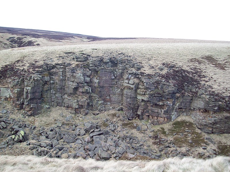 File:Abbey Clough - Exposed Gritstone Outcrop - geograph.org.uk - 1774267.jpg