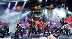Accept esiintymässä Rock in the City -festivaalilla Kuopiossa 11. kesäkuuta 2022.