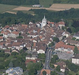 Aerial view of Cossonay
