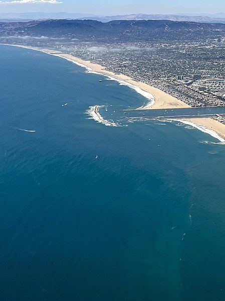 File:Aerial view of beaches (Santa Monica & Venice) July 2022 (2).jpg