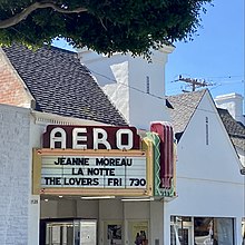 One of The Black Phone's festival premieres took place at the Aero Theatre in Santa Monica (pictured in 2023). Aero Theatre on Montana, Santa Monica, California.jpg
