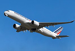 Air France Airbus A350 in the 2019 revised livery
