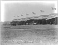 Hangares de aviones en Belmont Park.