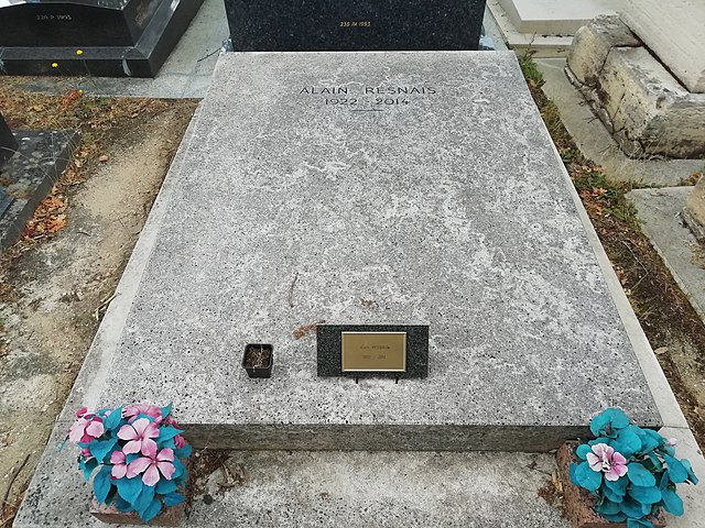 Resnais's tomb at Montparnasse cemetery (division 4)