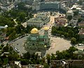 La cathédrale Alexandre-Nevski vue du ciel