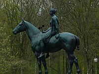 Amazone zu Pferde, im Berliner Tiergarten, 1905