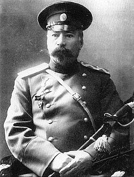 Генерал-майор Эмир Казым Мирза Каджар в начале 1910-х[1]