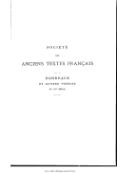 SOCIÉTÉ DES ANCIENS TEXTES FRANÇAIS RONDEAUX ET AUTRES POÉSIES DU XVe SIÈCLE