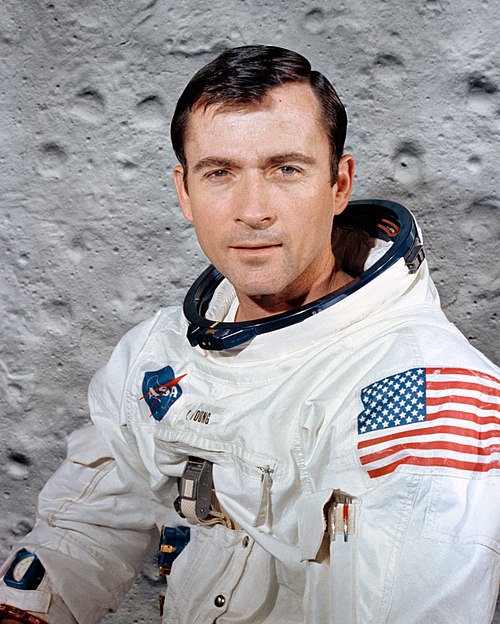 Young as the Apollo 10 command module pilot
