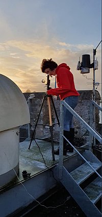 Thumbnail for File:Astronomer observing the transit of Mercury.jpg