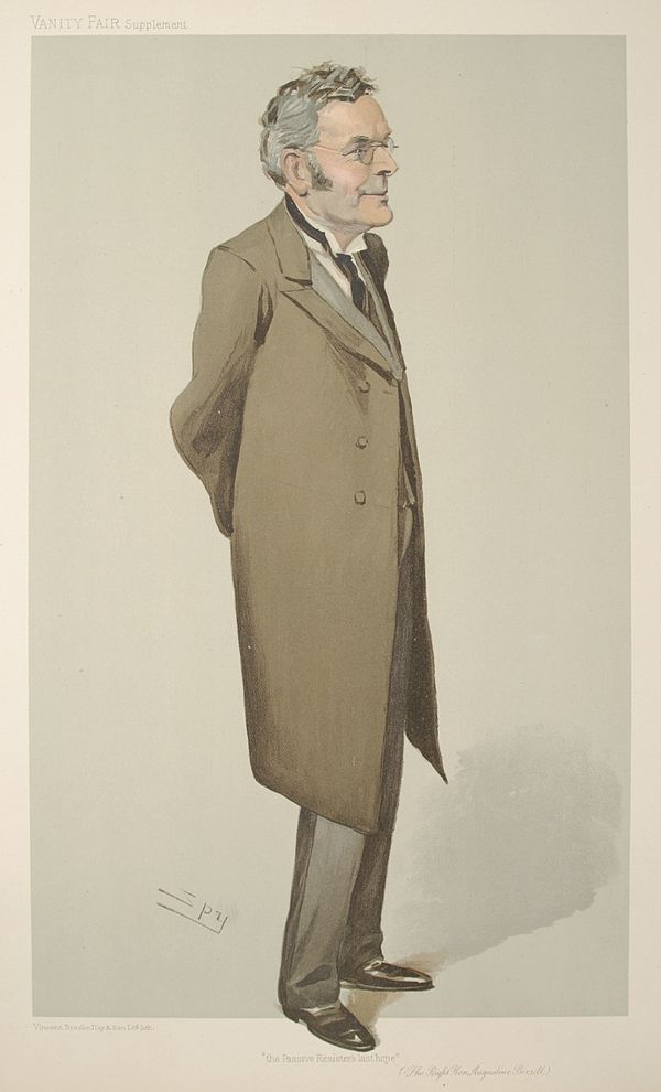 Birrell caricatured by Spy for Vanity Fair, 1906