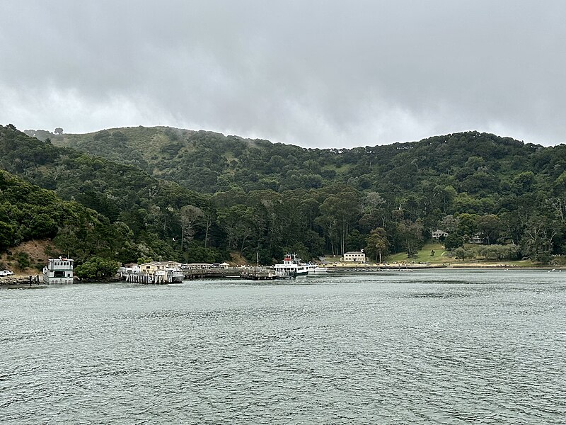 File:Ayala Cove, Angel Island, Juan de Ayala anchored here in 1775. The cove is currently the site of the Angel Island Ferry landing.jpg