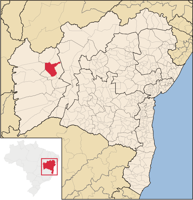 Localização de Cotegipe na Bahia