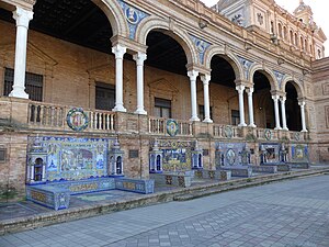 Sevilla Plaza De España: Gestación del proyecto, Construcción, Diseño y descripción