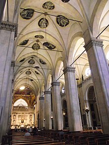 Médaillons (1507) pour le plafond de la Basilique de la Sainte Maison de Lorette où, trente ans plus tôt, Signorelli réalisa la Chapelle San Giovanni..