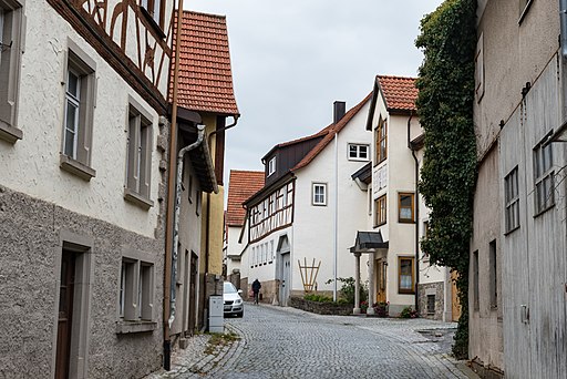 Bauerngasse, von Süden mit Nr. 14 Mellrichstadt 20191004 001