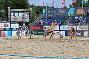 Deutsch: Beachhandball Europameisterschaften 2019 (Beach handball Euro); Tag 6: 7. Juli 2019 – Spiel um Platz Drei, Frauen, Kroatien-Niederlande 0:2 (14:23, 20:22) English: Beach handball Euro; Day 6: 7 July 2019 – Women's Bronze Medal Match – Croatia-Netherlands 0:2 (14:23, 20:22)