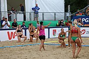 Deutsch: Beachhandball Europameisterschaften 2019 (Beach handball Euro); Tag 6: 7. Juli 2019 – Frauenfinale, Dänemark-Ungarn 2:0 (18:12, 23:22) English: Beach handball Euro; Day 6: 7 July 2019 – Women's Final – Denmark-Hungary 2:0 (18:12, 23:22)