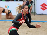 Deutsch: Beachhandball Europameisterschaften 2019 (Beach handball Euro); Tag 3: 4. Juli 2019 – Frauen, Hauptrunde Gruppe I, Ungarn-Niederlande 0:2 (20:23, 14:21) English: Beach handball Euro; Day 3: 4 July 2019 – Women Main Round Group I – Hungary-Netherlands 0:2 (20:23, 14:21)
