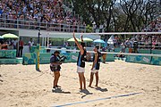 Deutsch: Beachvolleyball bei den Olympischen Jugendspielen 2018; Tag 11, 17. Oktober 2018; Jungen, Spiel um Platz 3 – Argentinien-Ungarn 2:0 (21–15/21–15) English: Beach volleyball at the 2018 Summer Youth Olympics at 17 October 2018 – Bronze Medal Match – Argentina-Hungary 2:0 (21–15/21–15)