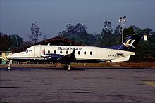 Buddha Air Beechcraft 1900 at Tribhuvan International Airport in 2001