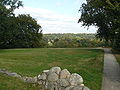 Blick von der Bergkirche über den Bergpark in Richtung Neiße