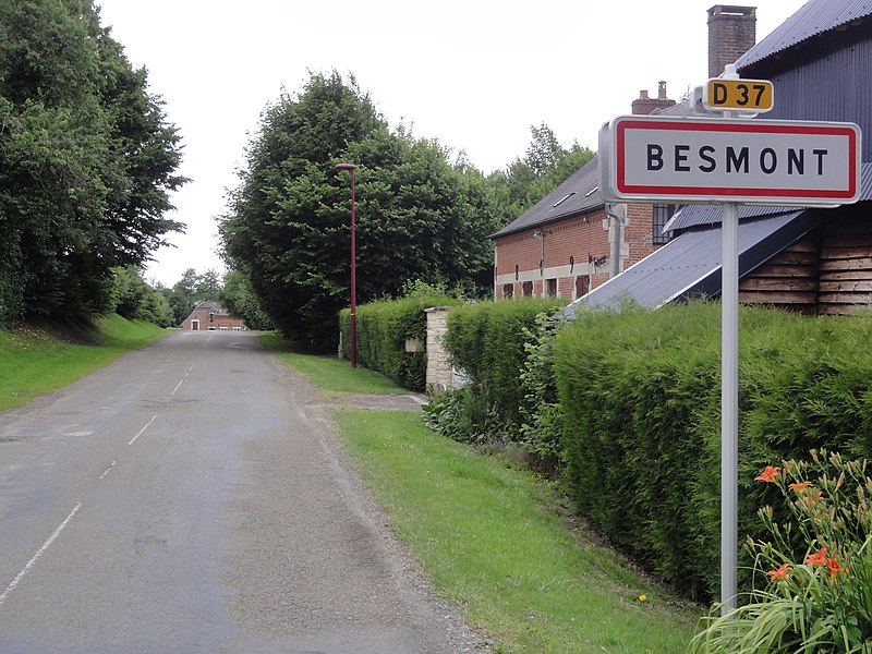 File:Besmont (Aisne) city limit sign.JPG