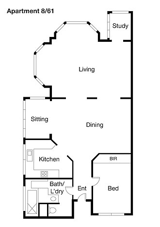 Beverley Hills Apartments - Apartment 8/61, Plan Beverley Hills-Apartment 8-61.jpg