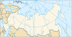 Kap Dezjnjov på kartan över Ryssland