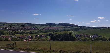 Blick von Föhlritz auf Brunnhartshausen 