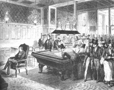 Morphy playing blindfold chess