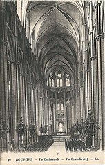 BOURGES - cathédrale-grande nef