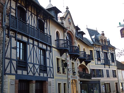 Ancien hôtel Mallet et emplacement de l'auberge de la mère Antony où séjournèrent de nombreux artistes et écrivains du XIXe siècle, 37 rue Murger, Bourron-Marlotte, département de la Seine et Marne, région Île-de-France