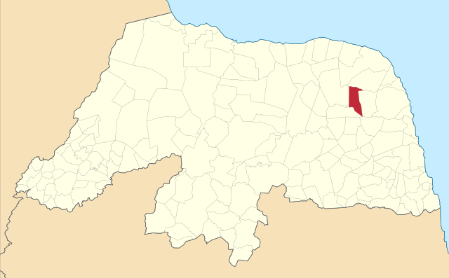 Localização de Poço Branco no Rio Grande do Norte