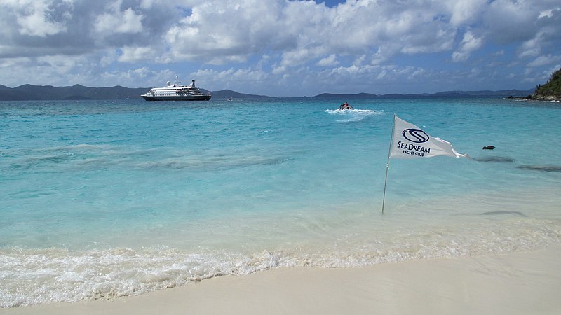 File:British Virgin Islands — Jost van Dyke — White Bay (SeaDream flag) (bannerportada).JPG