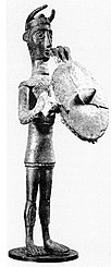 Nuragic figurine, Sardinia, c. 1000 BC Bronzetto nuragico Sulcis.jpg