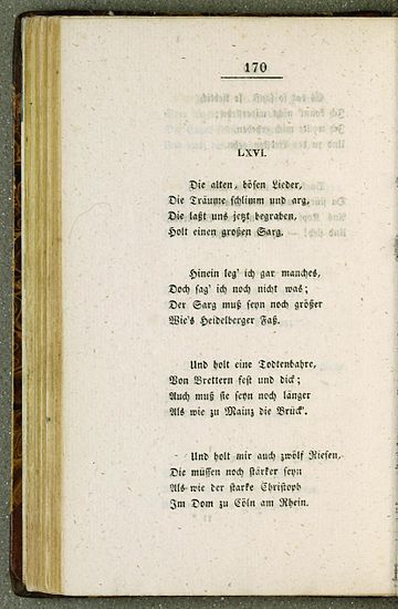 Die alten, bösen Lieder