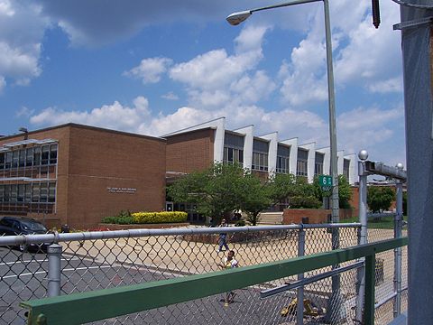 Burr Gymnasium from the outside, Howard University athletic venue