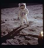 Edwin Aldrin sur la Lune.