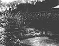 COLLECTIE TROPENMUSEUM Indo-Javaanse beelden opgeslagen bij de pasanggrahan op het Dijeng-plateau TMnr 60016345.jpg