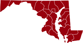 COVID-19 Prevalence in Maryland by county.svg