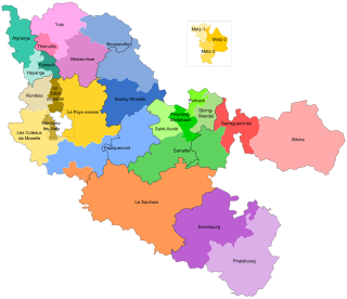 Kantonseinteilung des Département Moselle seit 2015