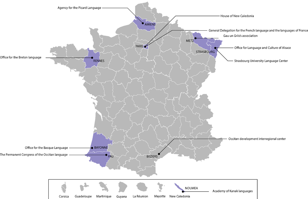 Illustration des partenaires du projet langues de France