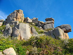 Rochers sur le Castel.