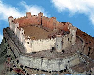 Reconstrucción del Castillo de Elda en maqueta (Scale model reconstruction of the Castle of Elda)