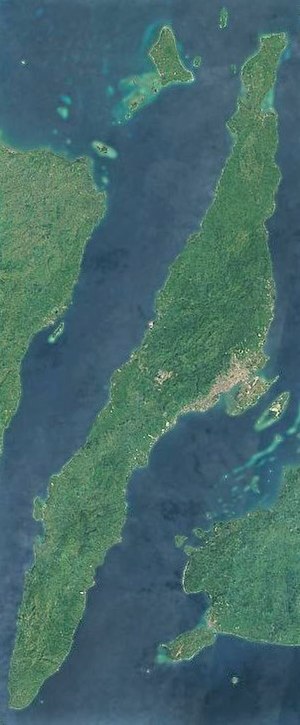 Cebu island satellite image captured by Sentinel-2 in 2016