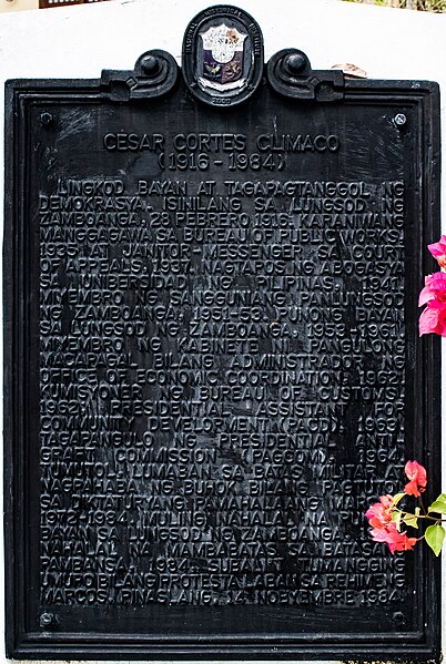 File:Cesar Cortes Climaco Historical Marker.jpg