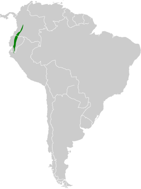 Descripción de la imagen Chalcostigma herrani map.svg.