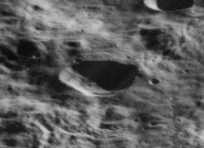 Imatge obliqua des del Lunar Orbiter 5, vista oest